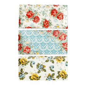 Floral Medley 3-Piece Stoneware Serving Platters